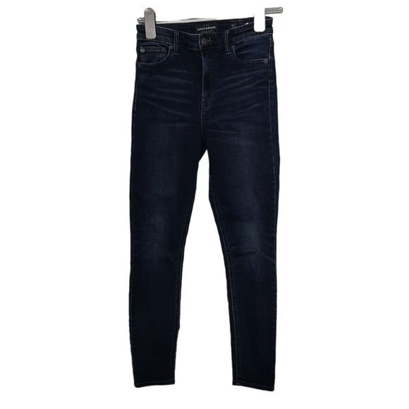 Lucky Brand | High-Rise Bridgette Dark Blue Skinny Jeans 4/27 - Picture 1 of 10